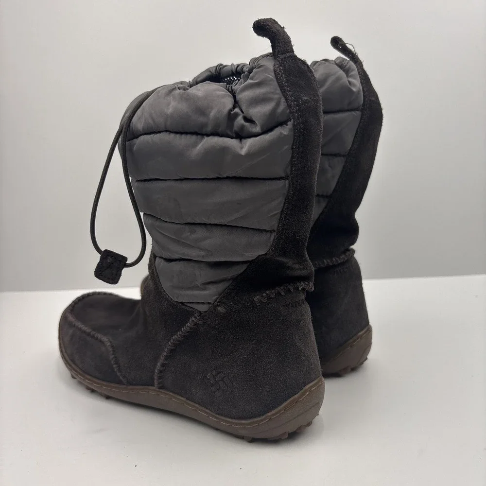 Columbia Minx Moccasin Women's US 7 Brown Waterproof Winter Boots BL1559-231